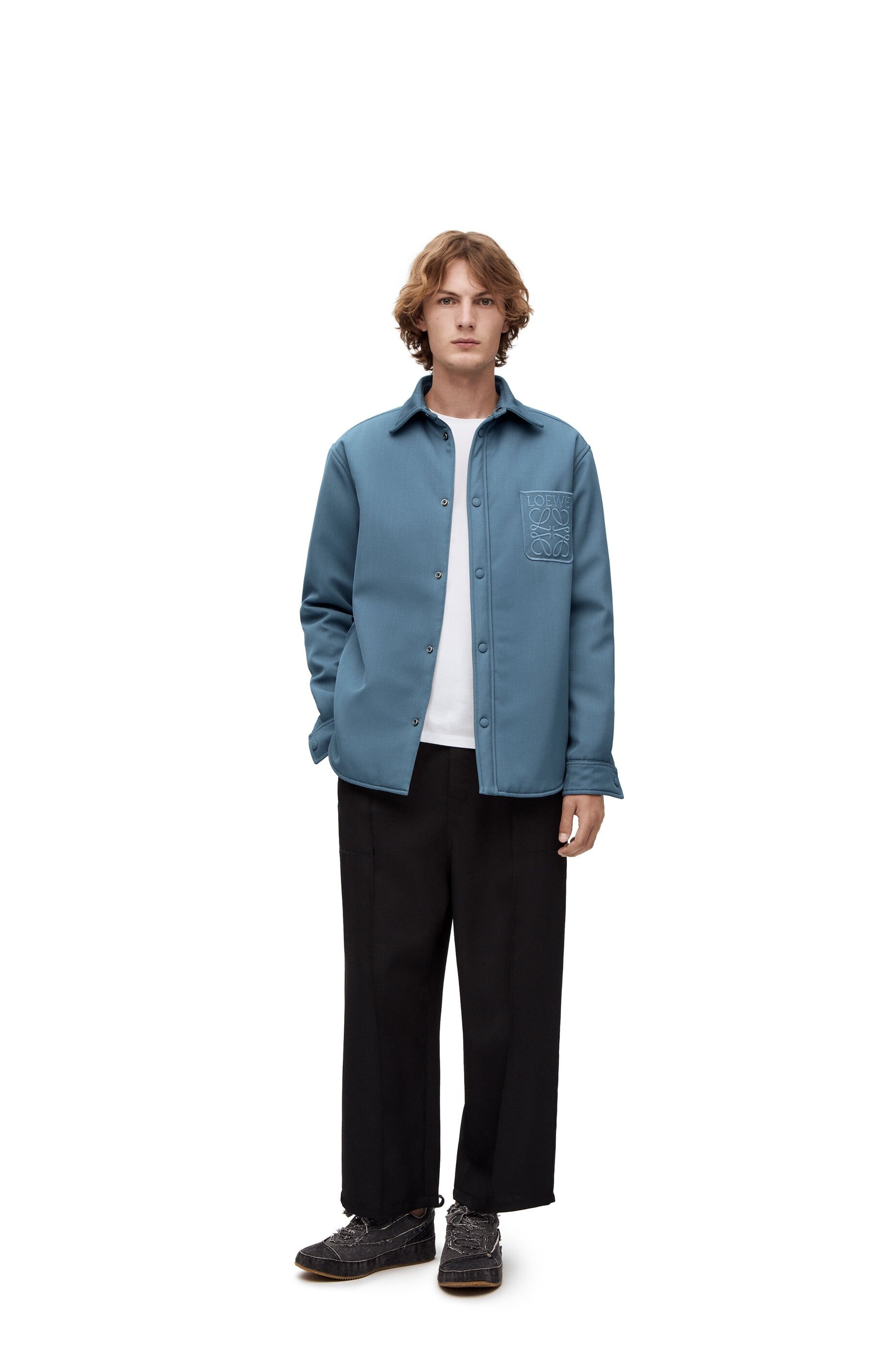 Puffer Anagram overshirt in wool - 2