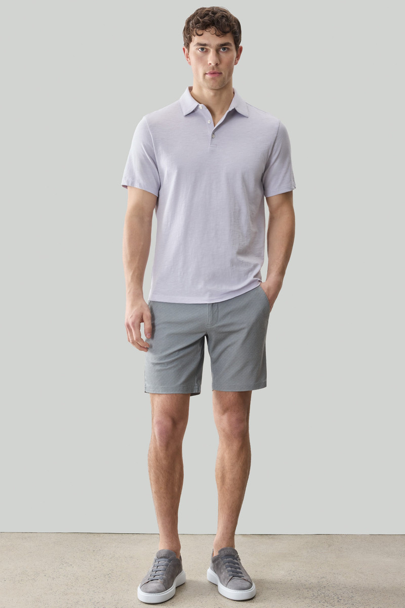ROBERT BARAKETT Brightwood Short Sleeve Slub Polo outlook