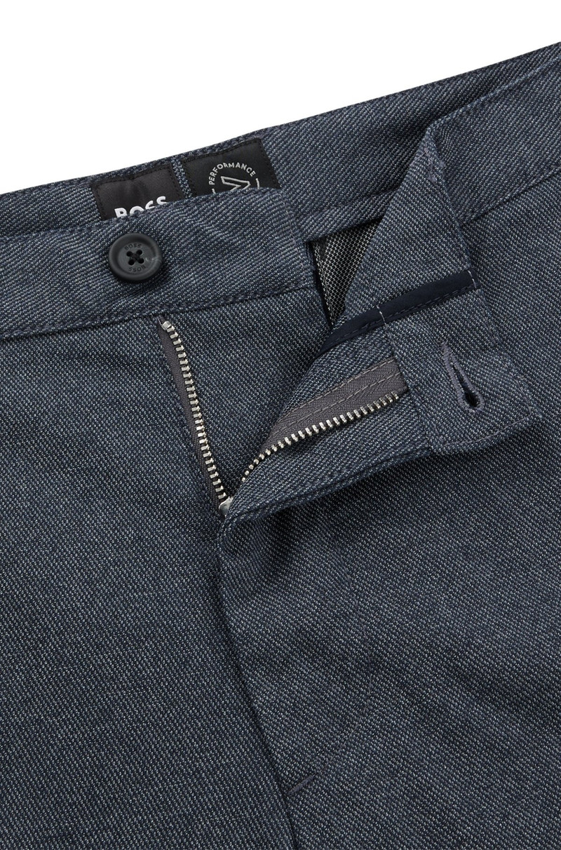SLIM-FIT SHORTS IN MELANGE TWILL 6