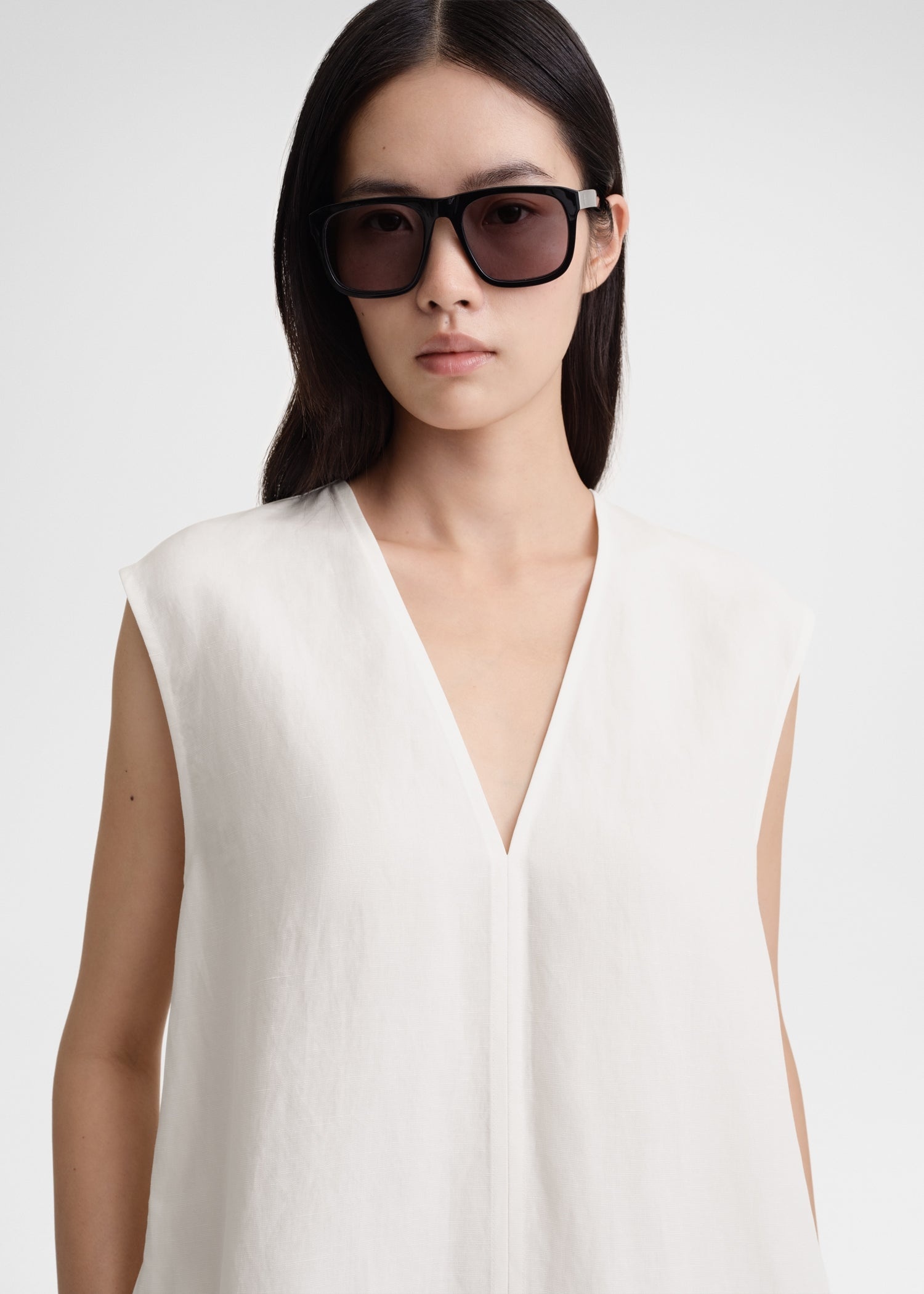 Fluid V-neck top off white - 5