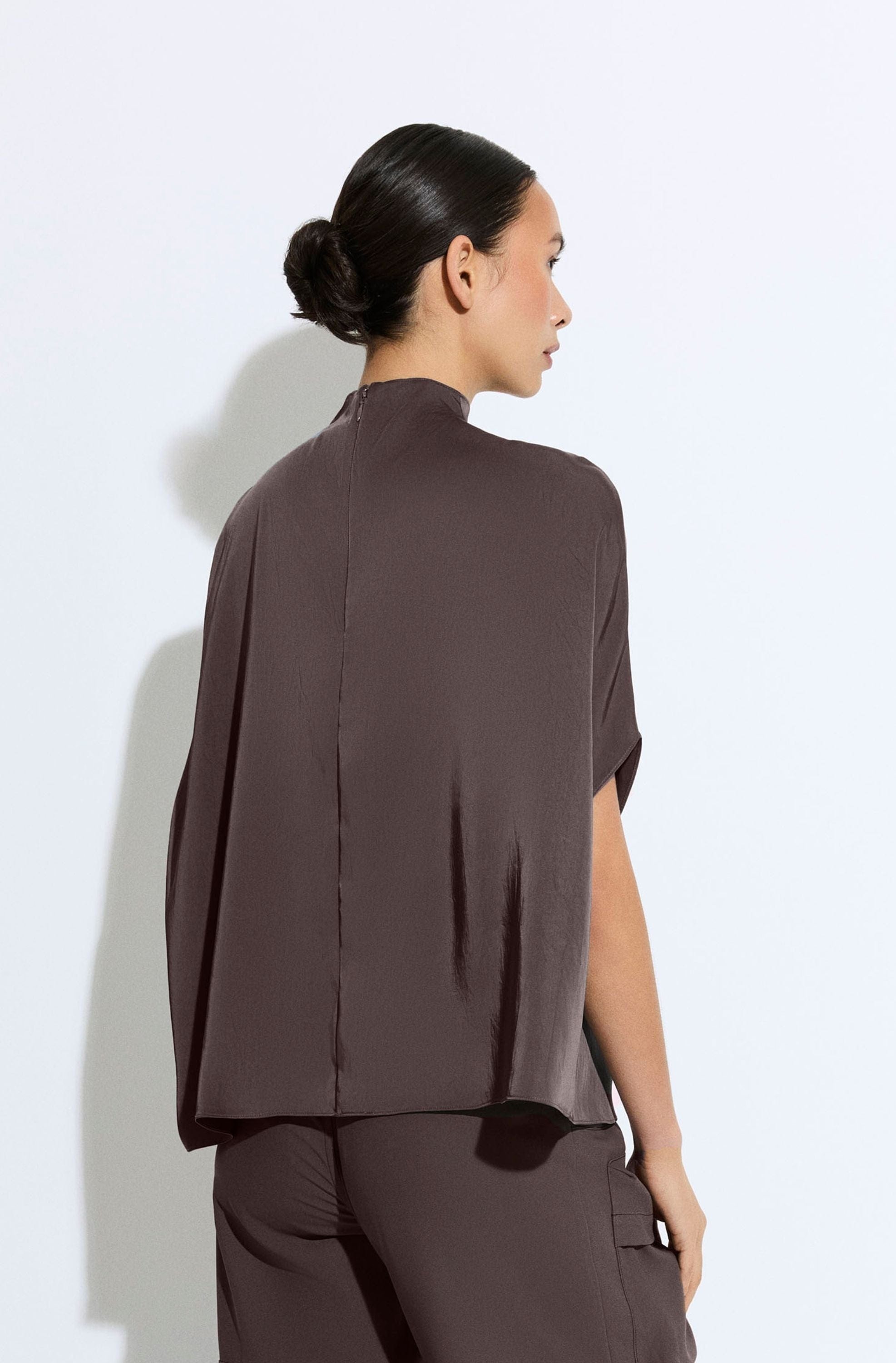 Satin Cape Tee - 3