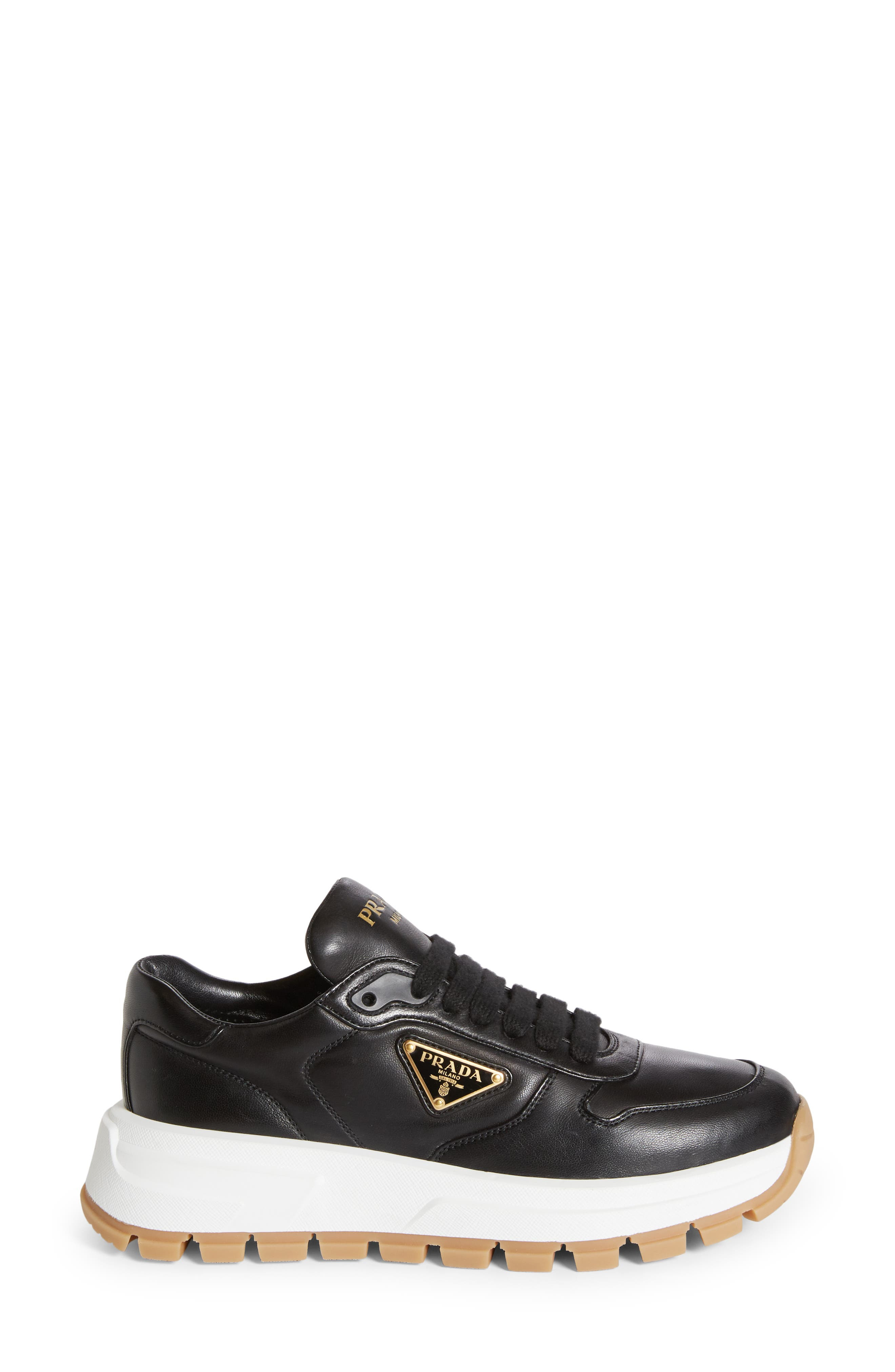 Triangle Logo Lace-Up Sneaker - 3