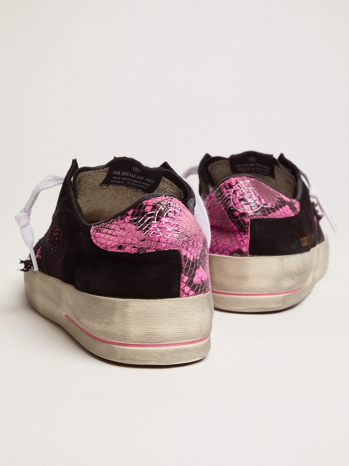 Women’s fuchsia and black Limited Edition LAB Stardan sneakers - 4