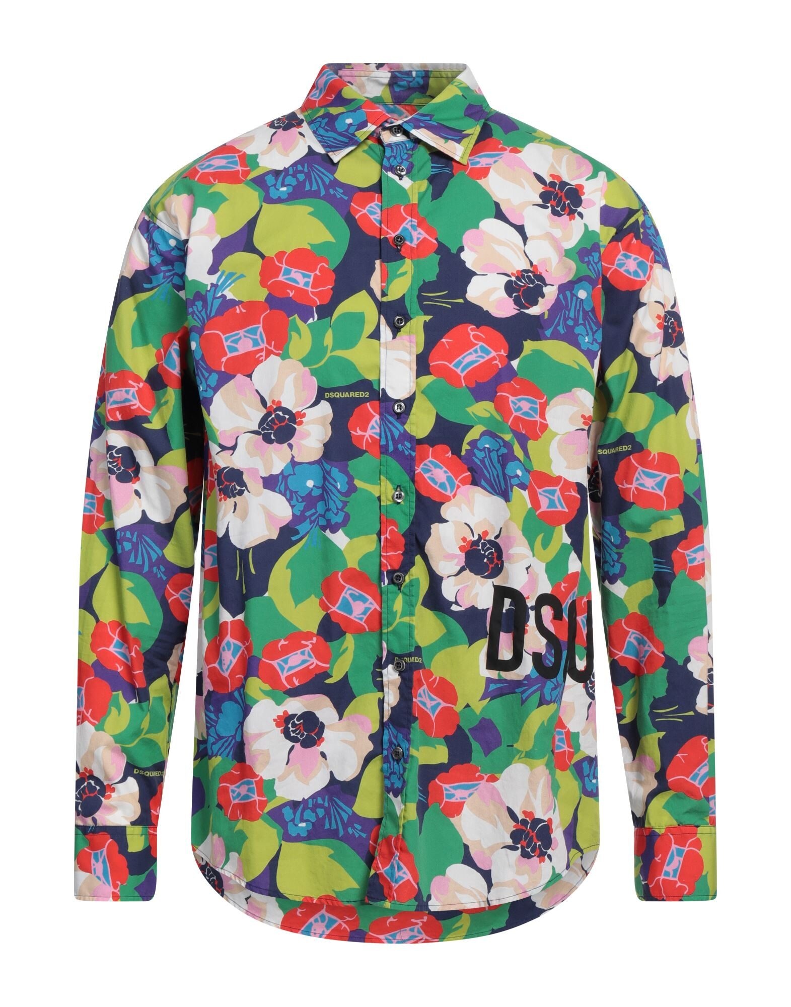 Green Men's Patterned Shirt - 1