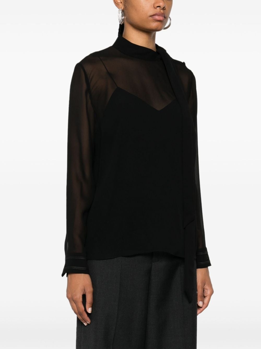 silk blouse - 3