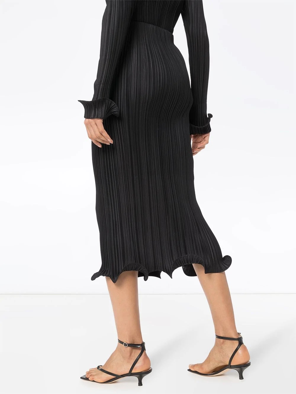 pleated midi skirt - 3