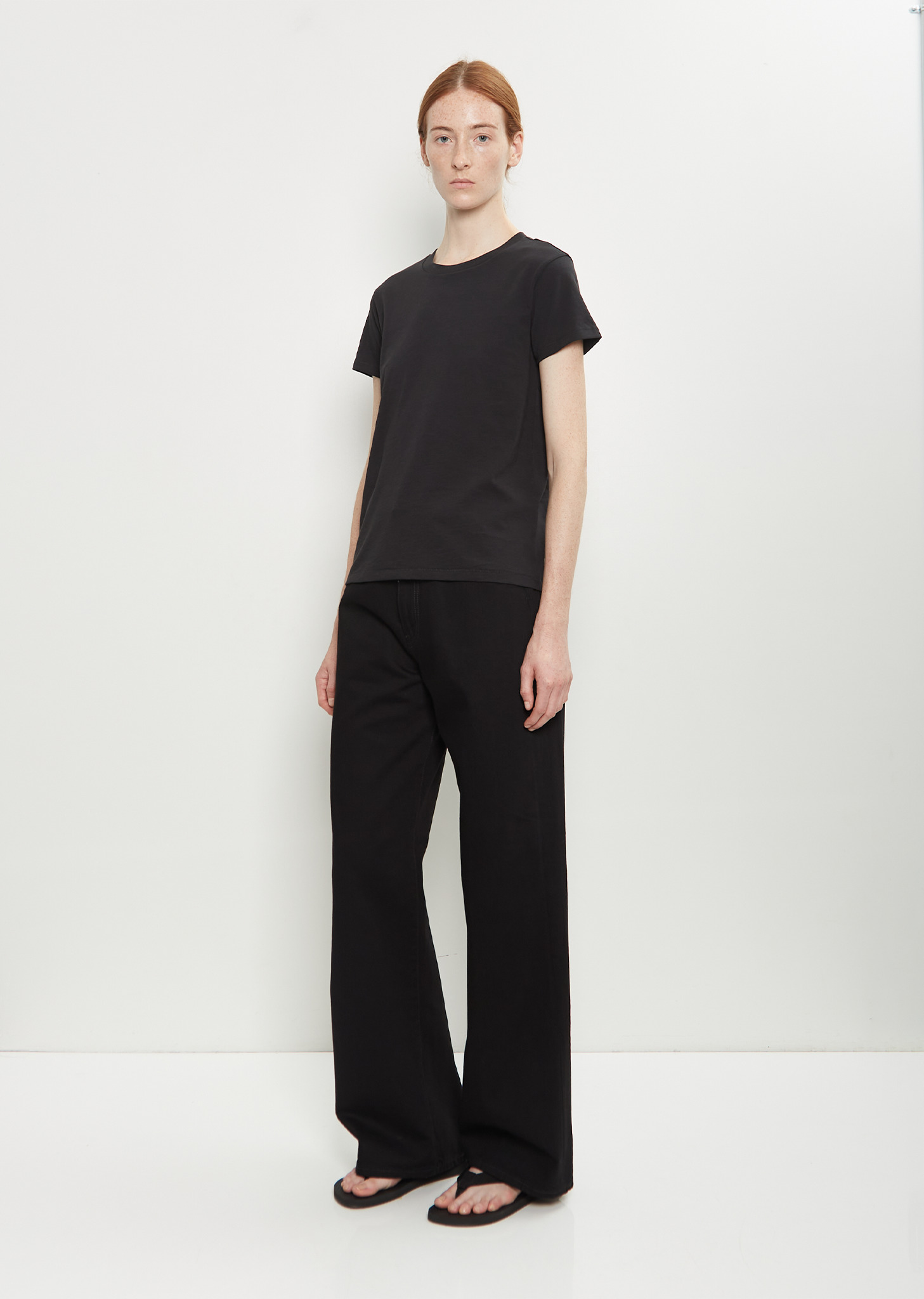 Mini Boy Cotton T-Shirt — Jet Black - 4