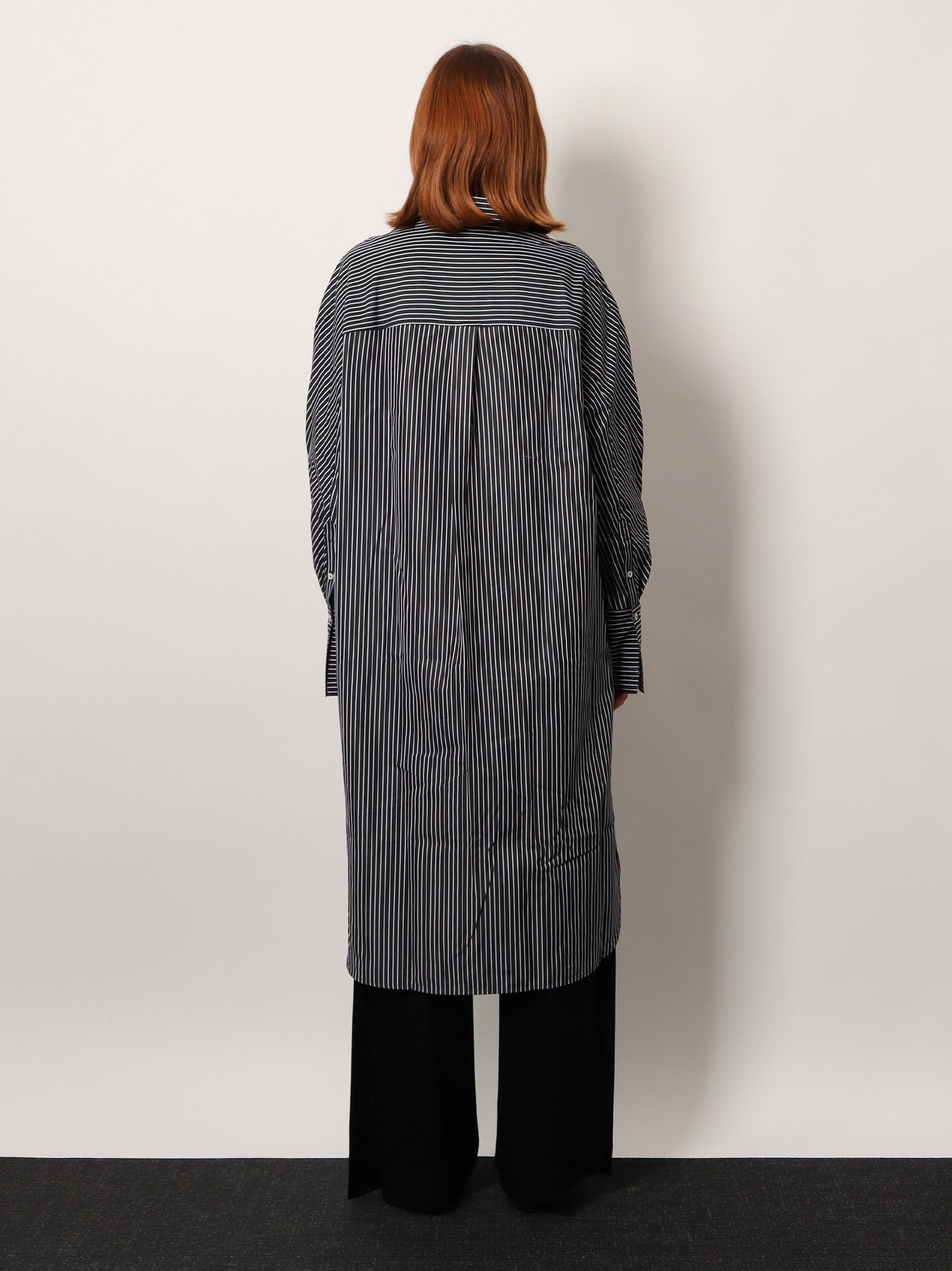 STRIPED KIMONO-SLEEVE SHIRTDRESS - 3