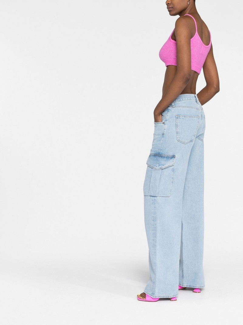wide-leg stonewashed jeans 6