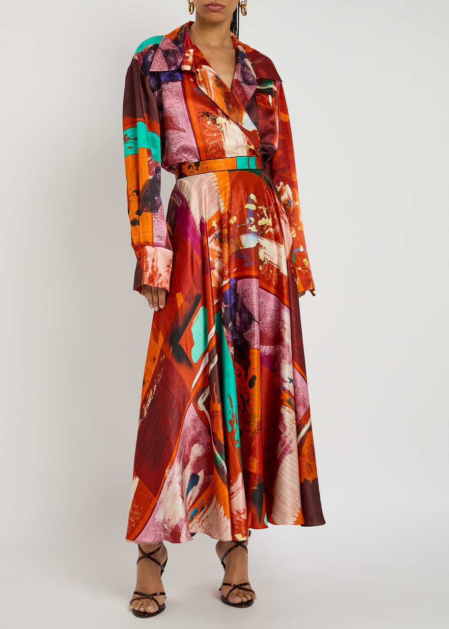 Roksanda Java Printed Satin Blouse - 4