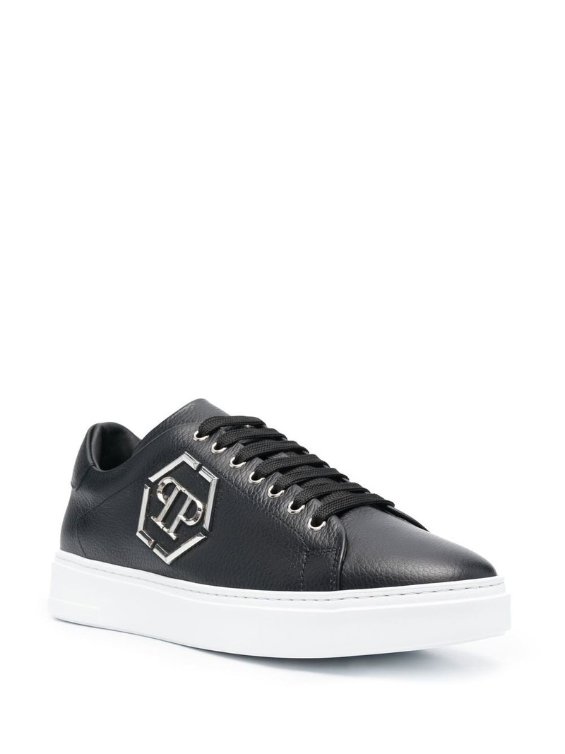 PHILIPP PLEIN Hexagon logo-embellished sneakers outlook