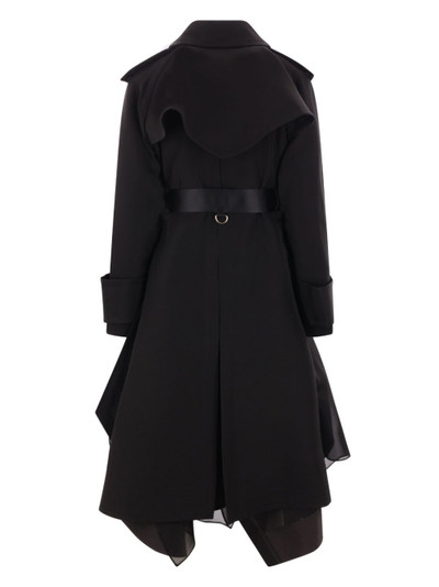 sacai belted coat outlook