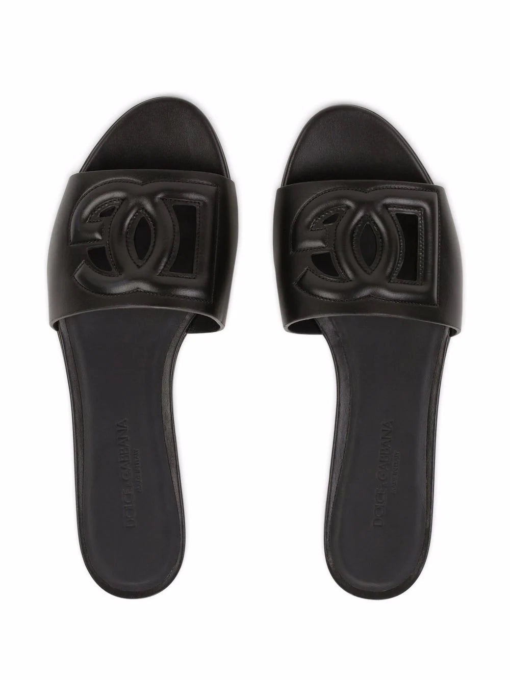 Dg Millennials Slide Sandals With Logo - 4