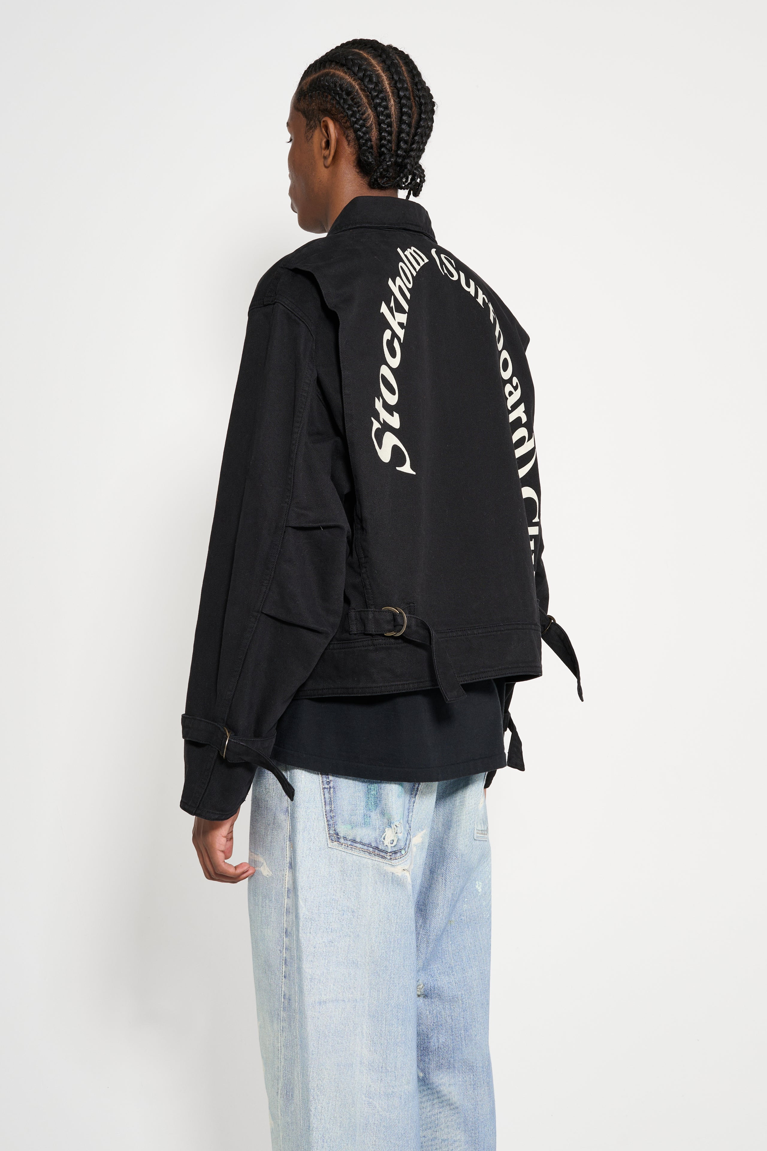 STOCKHOLM SURFBOARD CLUB WORK JACKET BLACK - 3