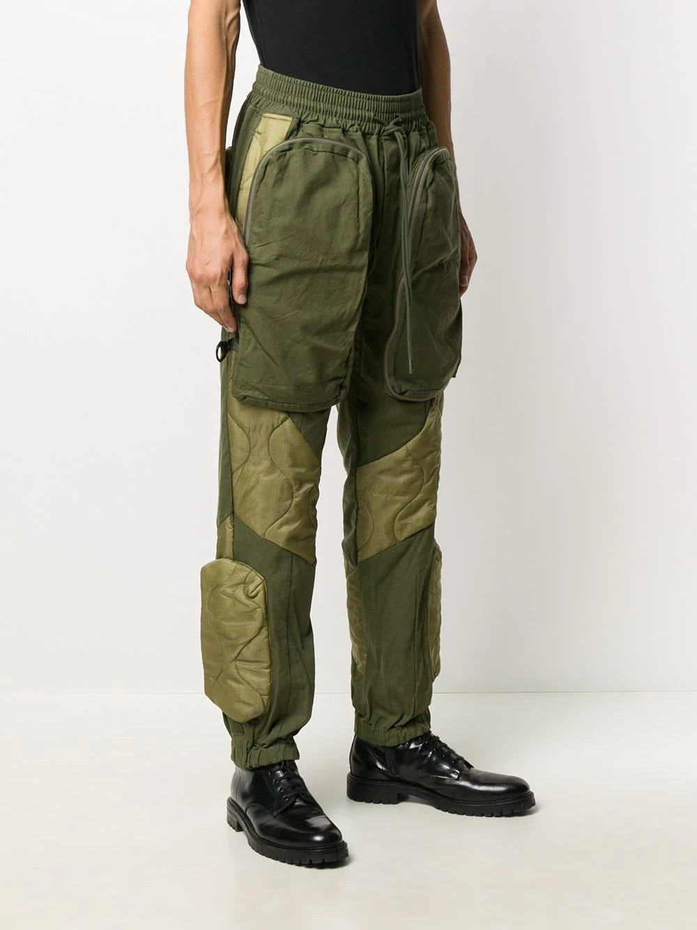 padded cargo trousers - 3