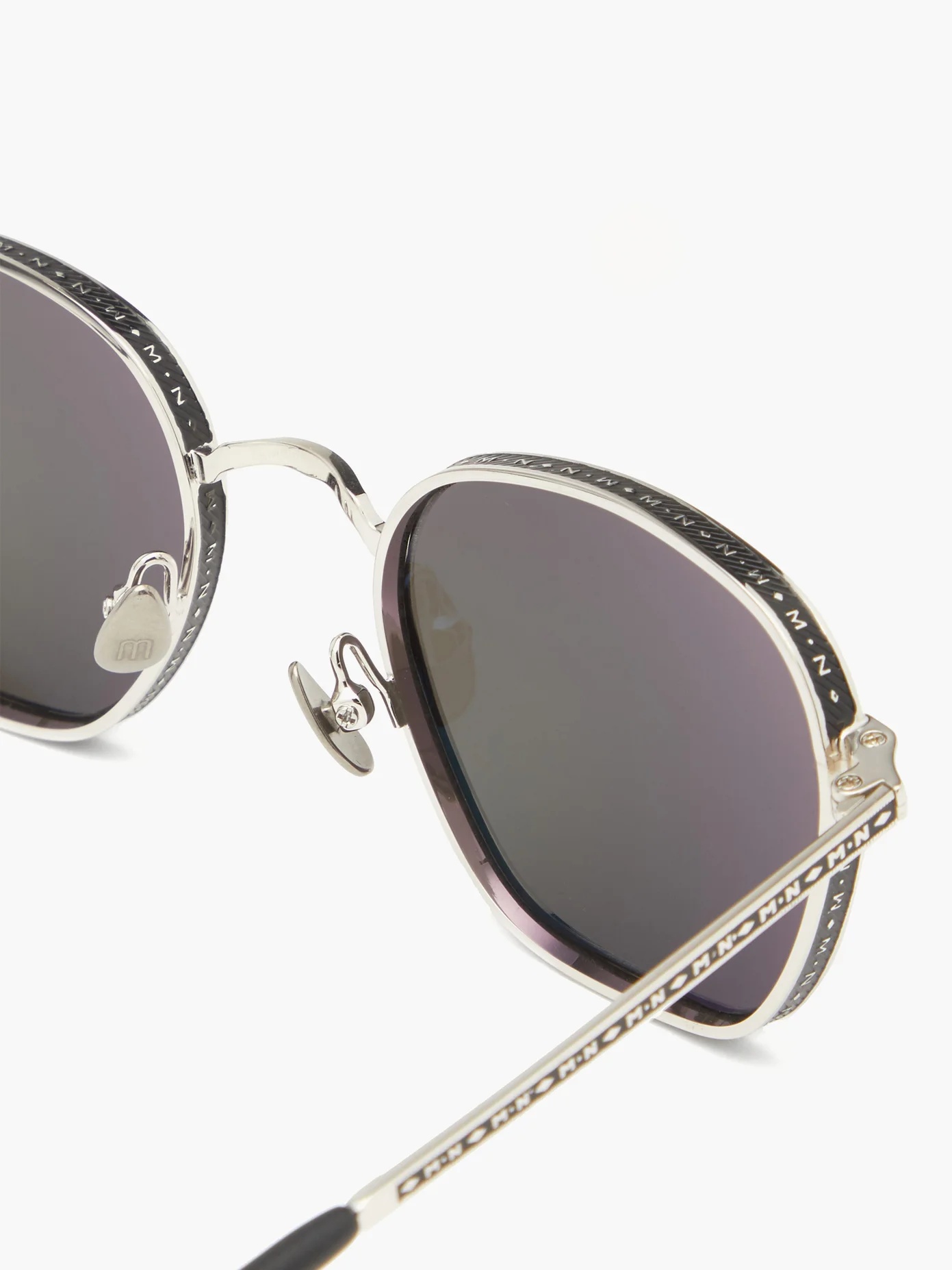 Hexagonal titanium sunglasses - 2