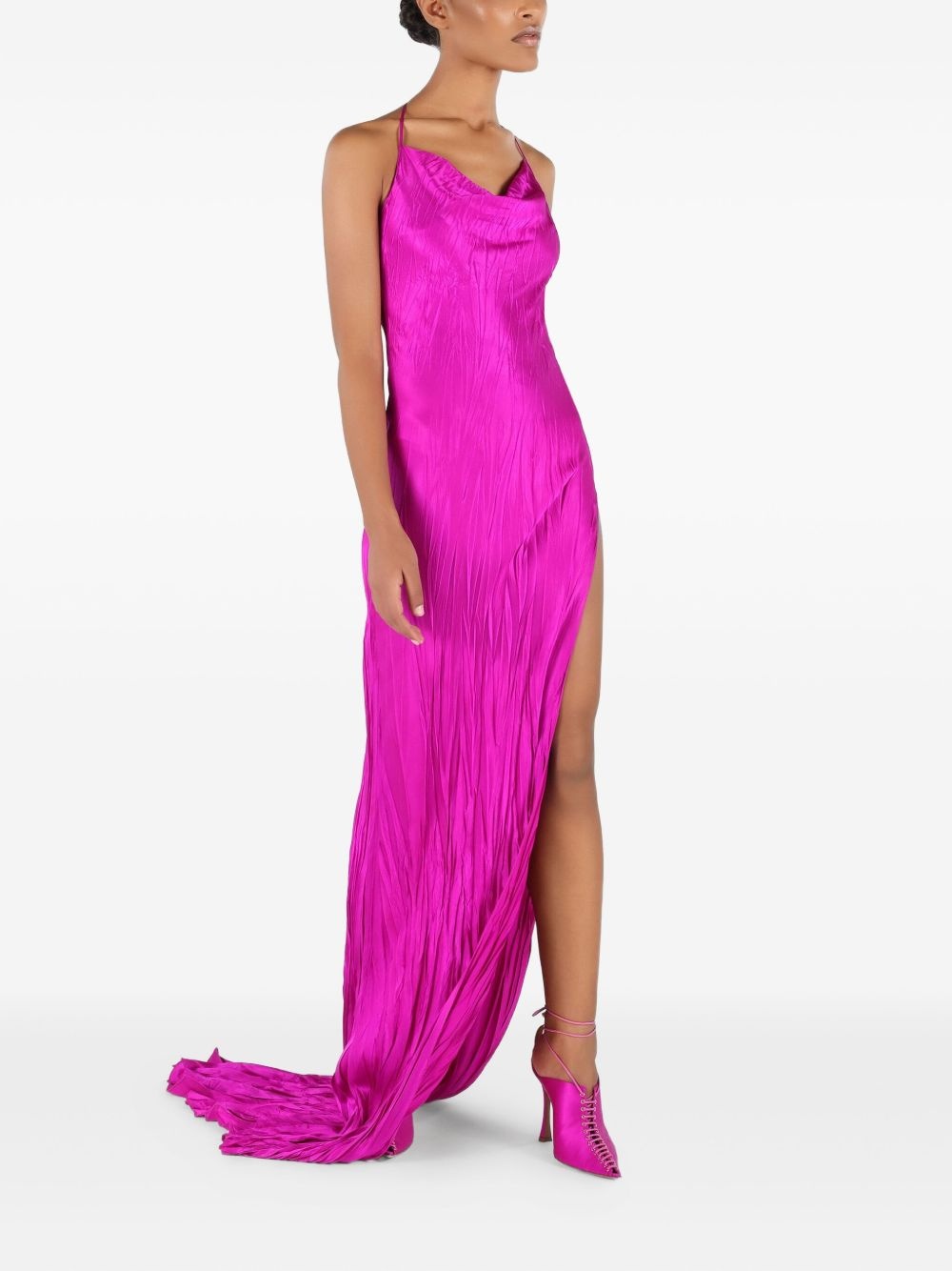 v-neck dress - 3