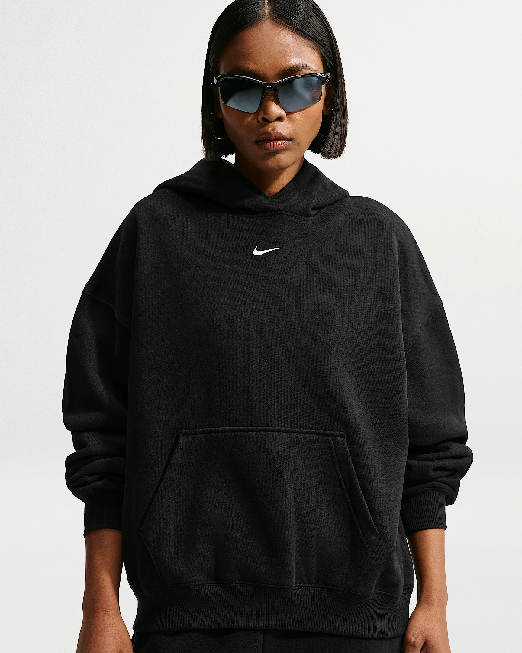 Nike Studio Fleece Medium Weight Women's Oversized Pullover Hoodie - 1