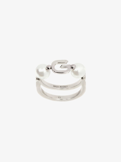 Givenchy G LINK RING IN METAL WITH PEARLS outlook