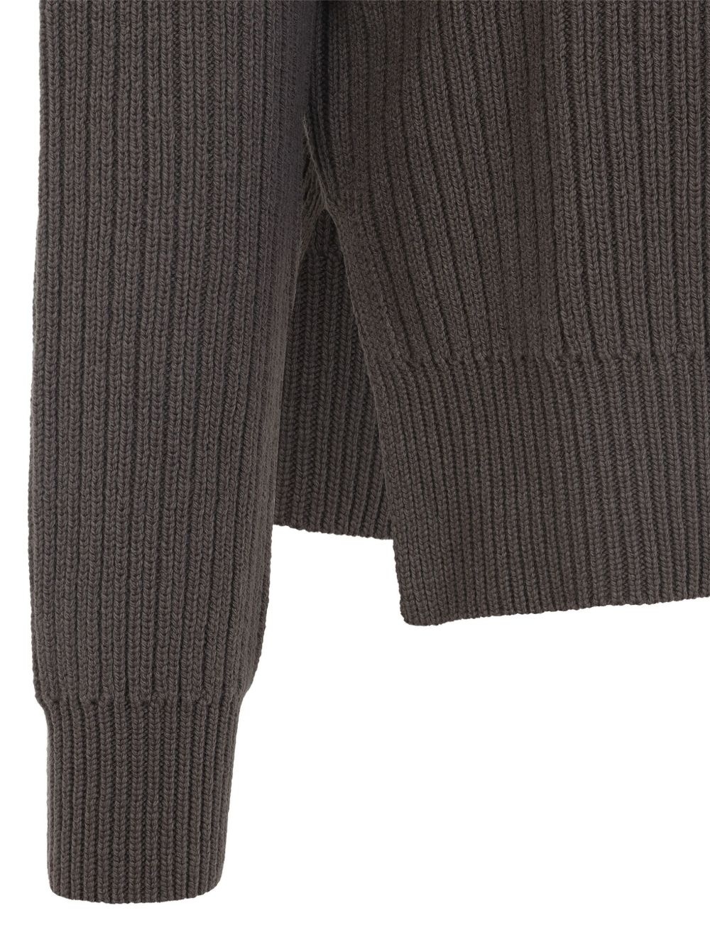 ribbed mock-neck sweater - 3