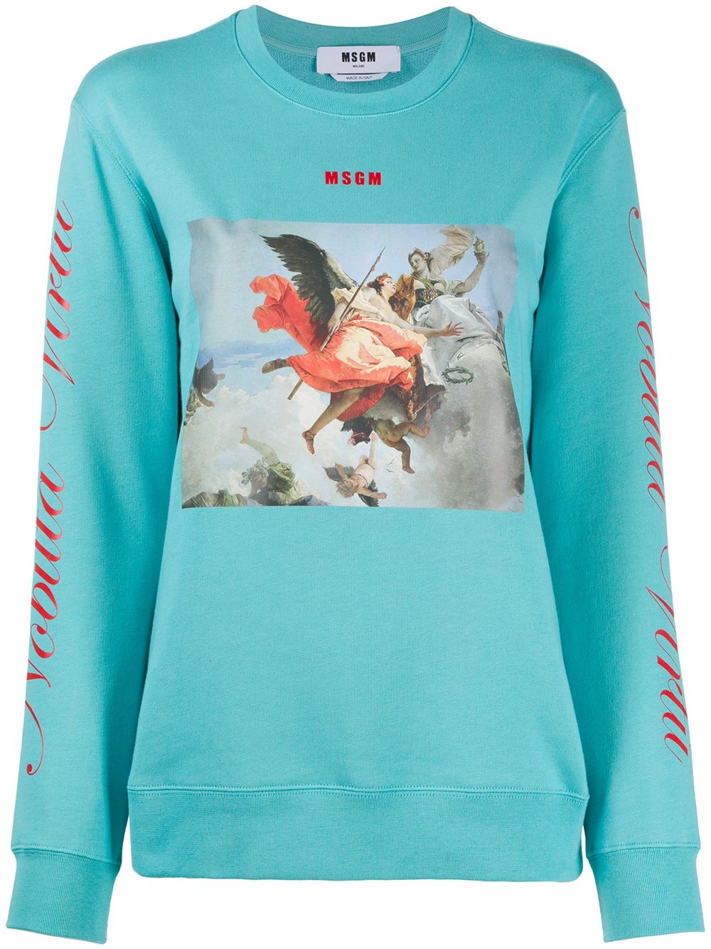 painting-print cotton sweatshirt - 1