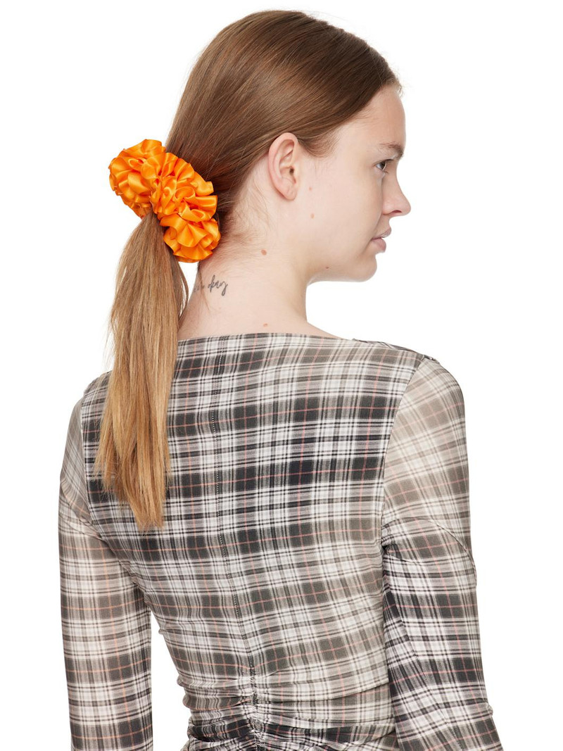 Orange Carnation Scrunchie 3