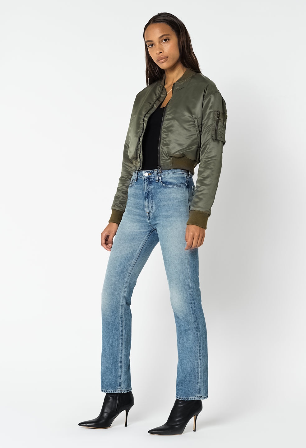 HUNTER CROPPED BOMBER - 4