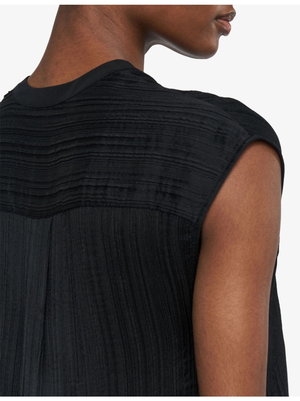 Lucien Pleated-Texture Viscose and Silk-Blend Top - 6