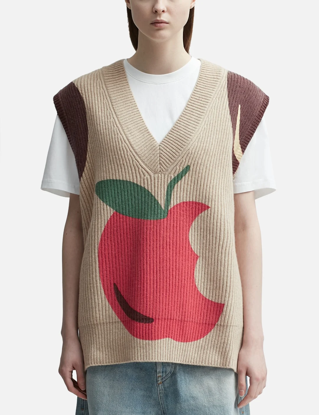 APPLE V-NECK VEST - 1