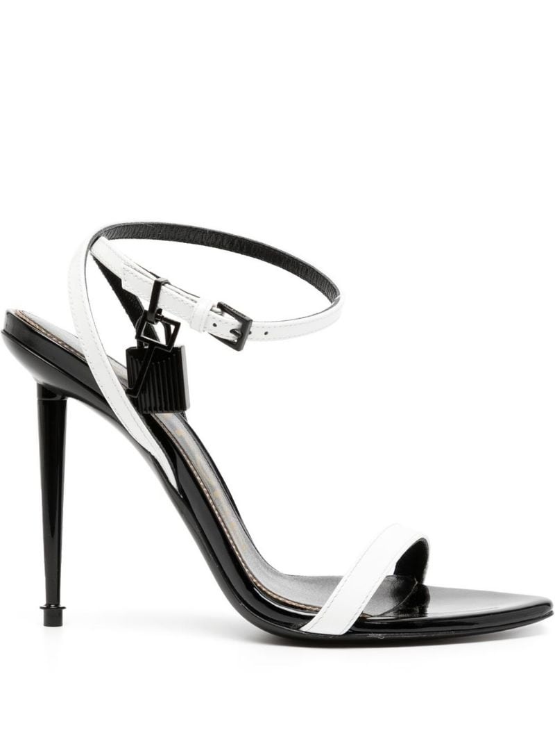 padlock detail stiletto heel sandals - 1