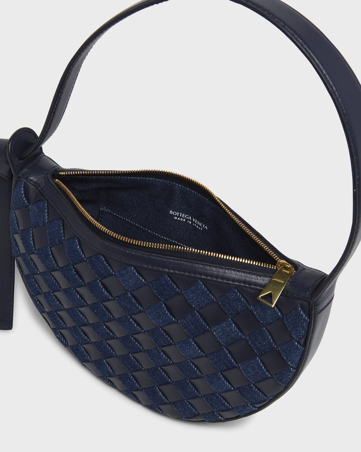 Bottega Veneta Sunrise Denim Shoulder Bag | neimanmarcus