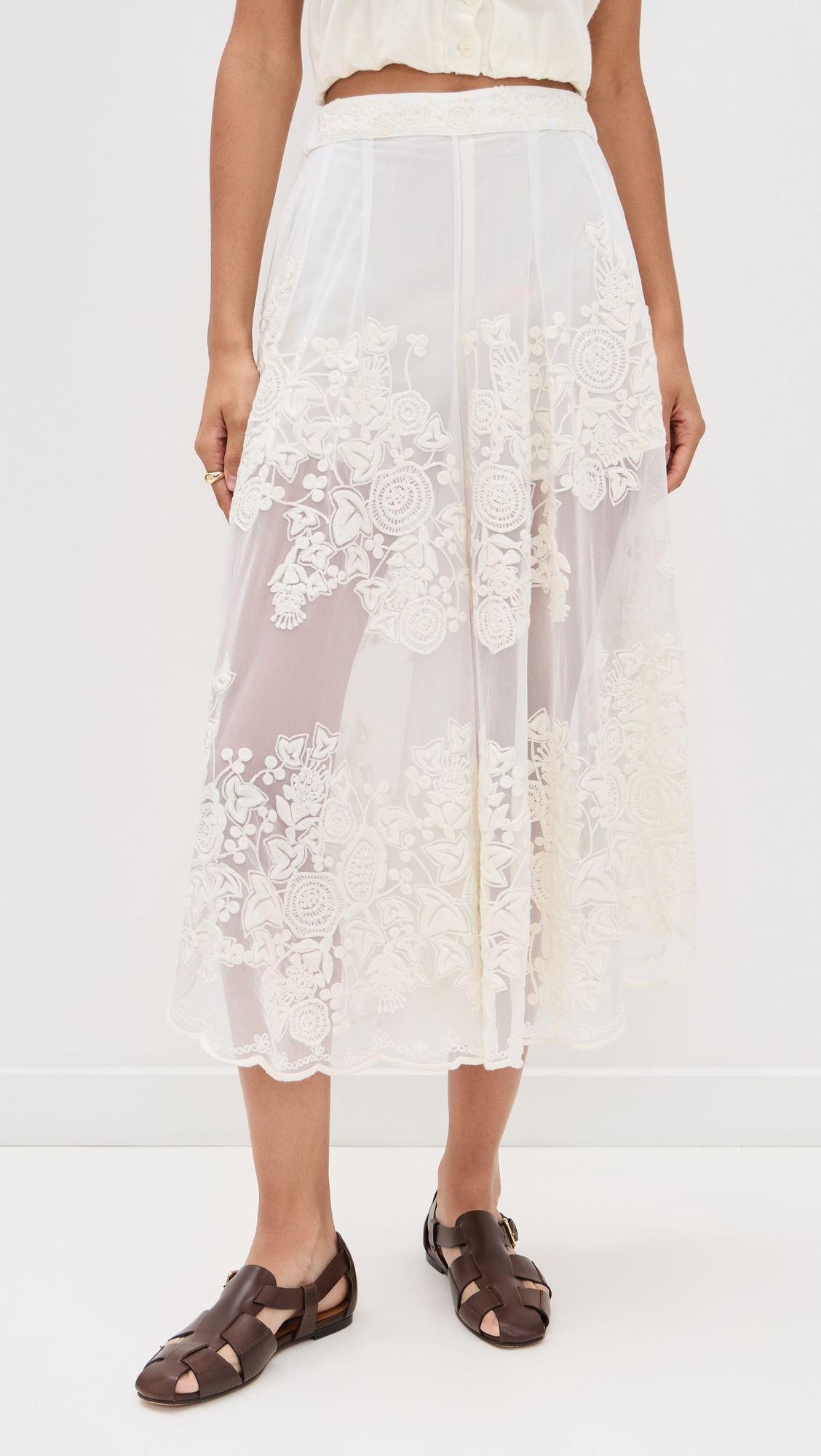 Arielle Lace Flared Pants - 7