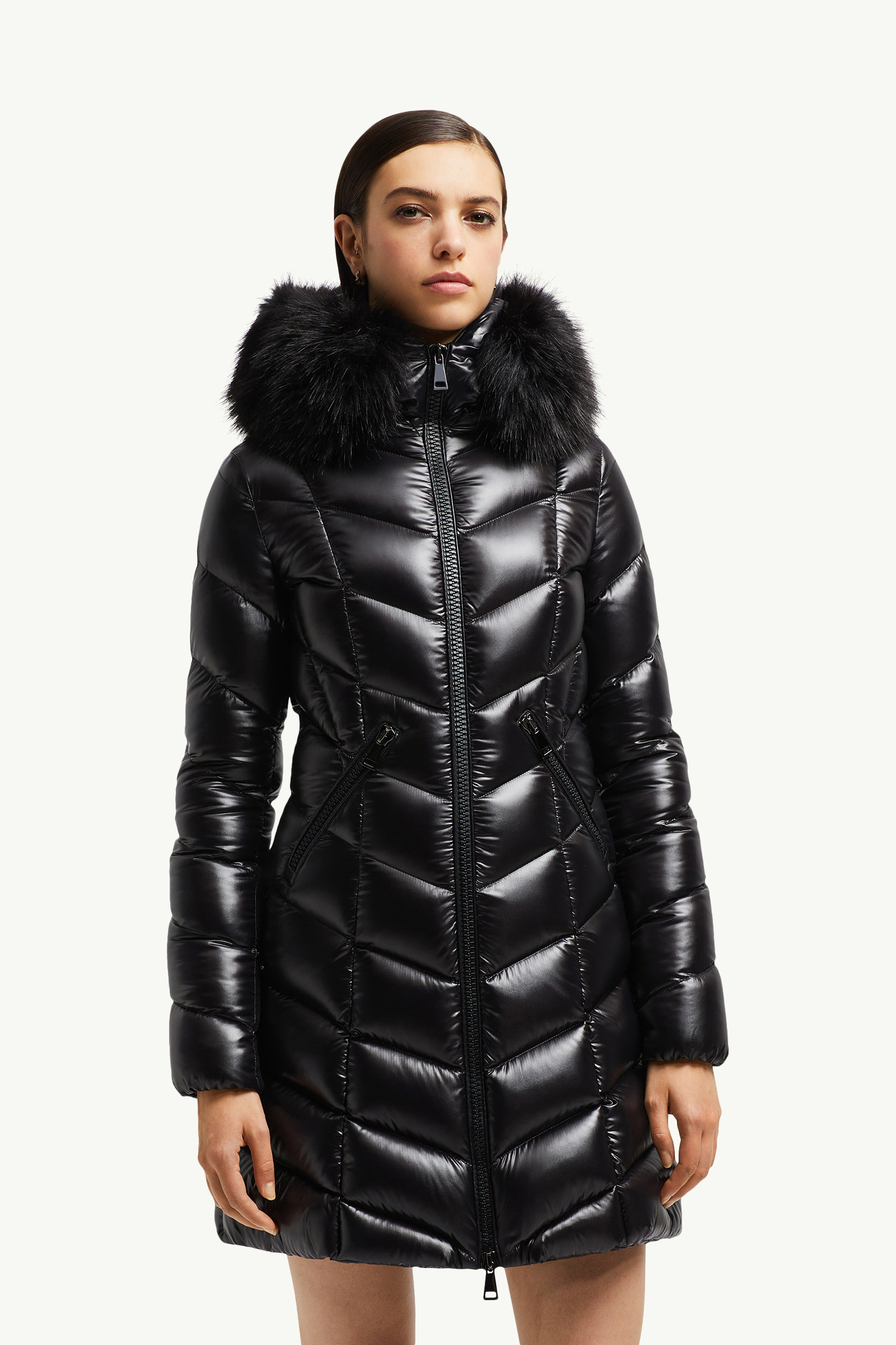 Fulmarus Faux Fur-Trimmed Hooded Long Down Jacket - 3