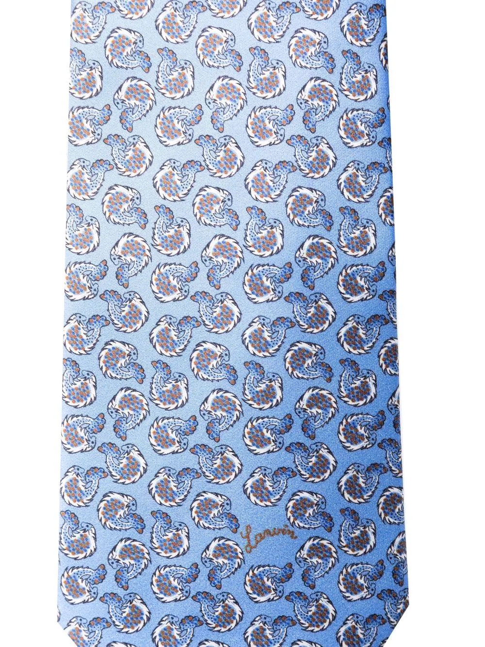 patterned silk tie - 2