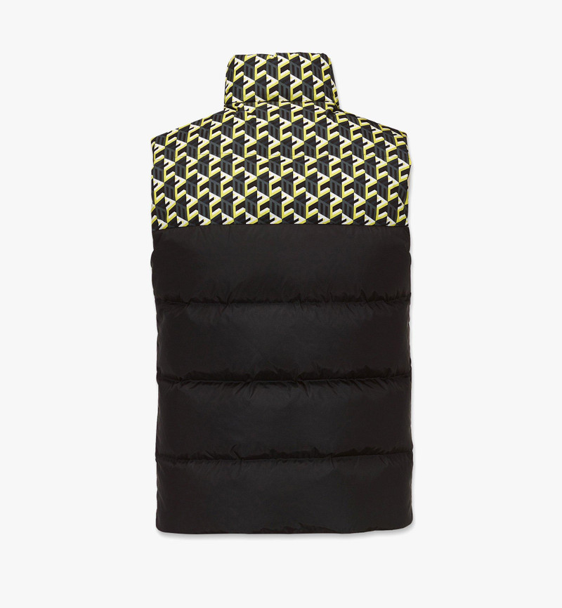 Men’s Cubic Monogram Down Vest in ECONYL® 3