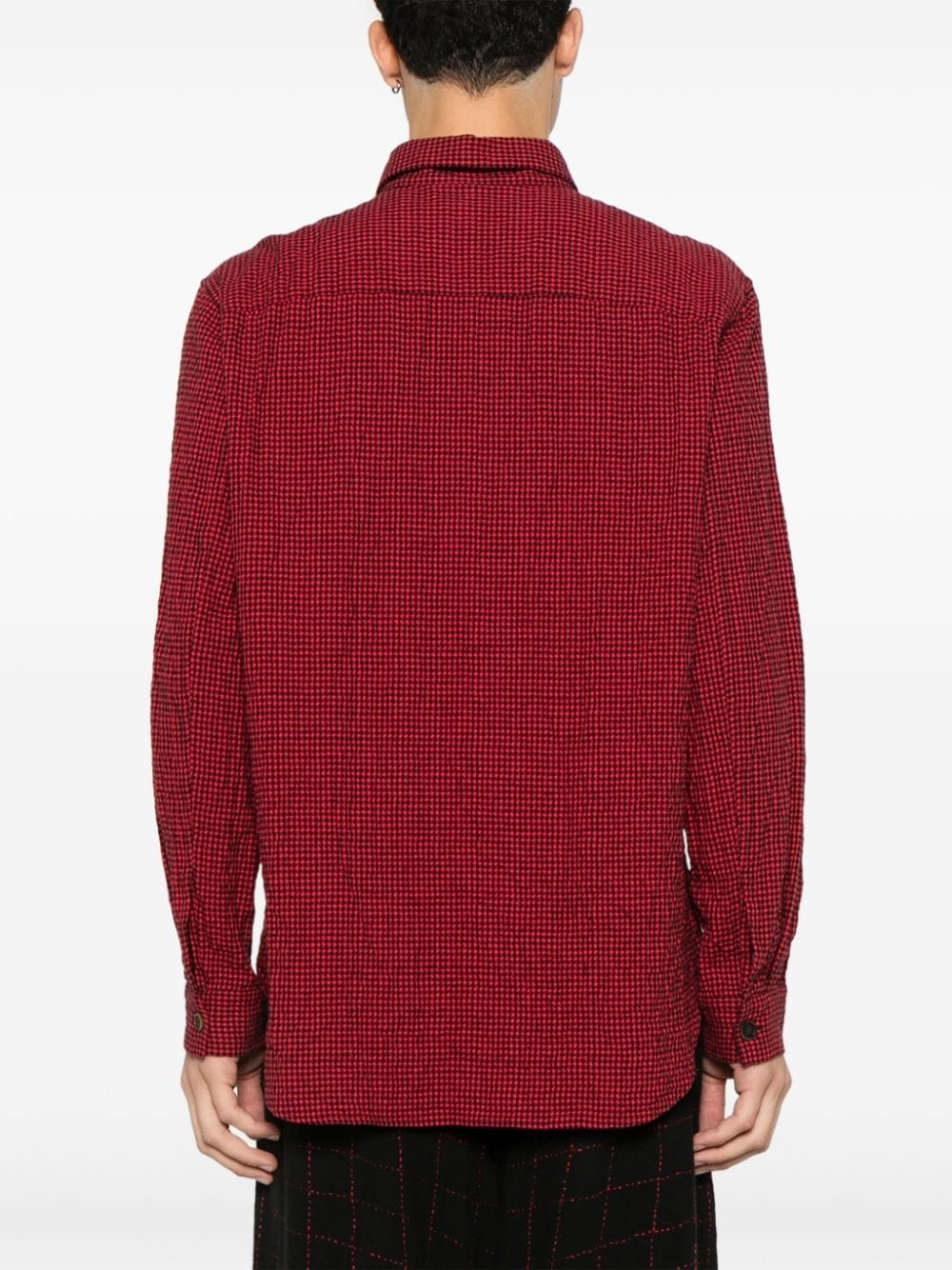 dogtooth-pattern shirt - 4