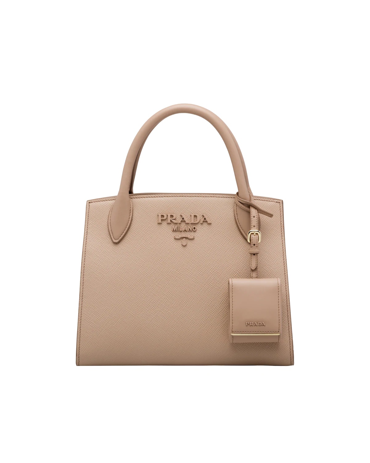 Small Saffiano Leather Prada Monochrome Bag - 1