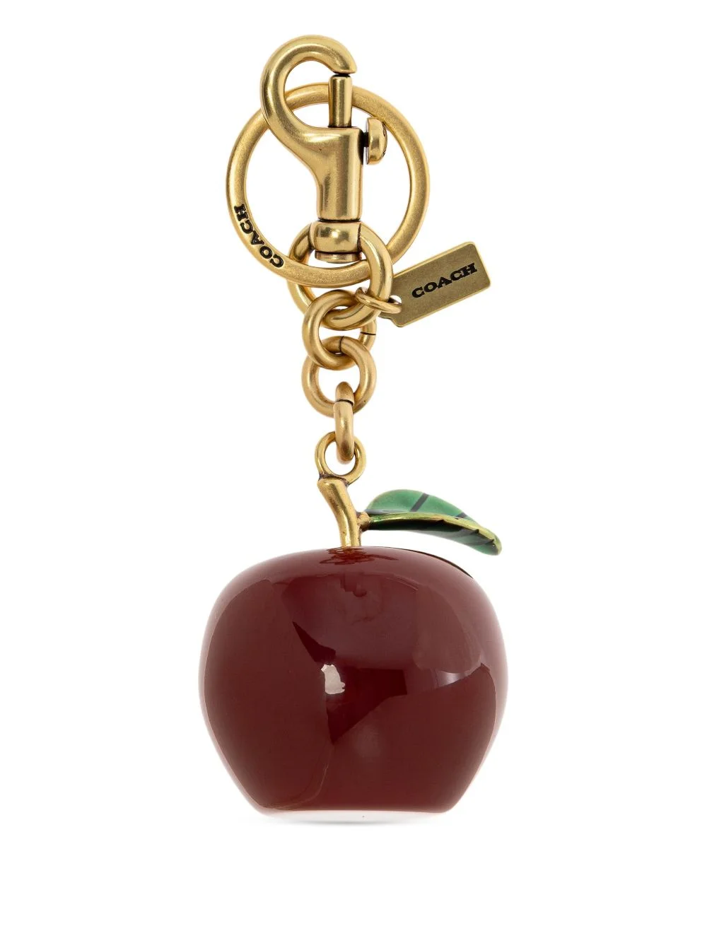 small apple-motif bag charm - 1