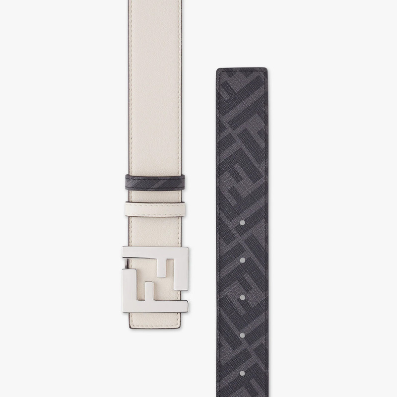 FENDI White leather belt outlook