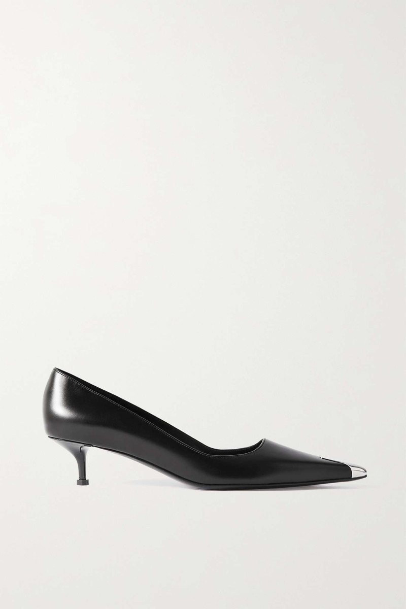 Punk embellished leather pumps - 1
