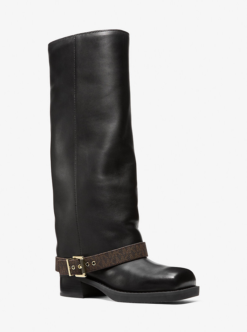 Colby Leather and Signature Logo Boot 1