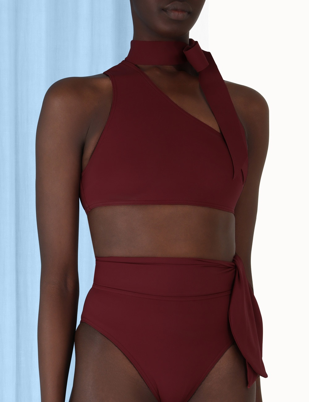 SEPARATES SCULPT NECK TIE BRA - 5