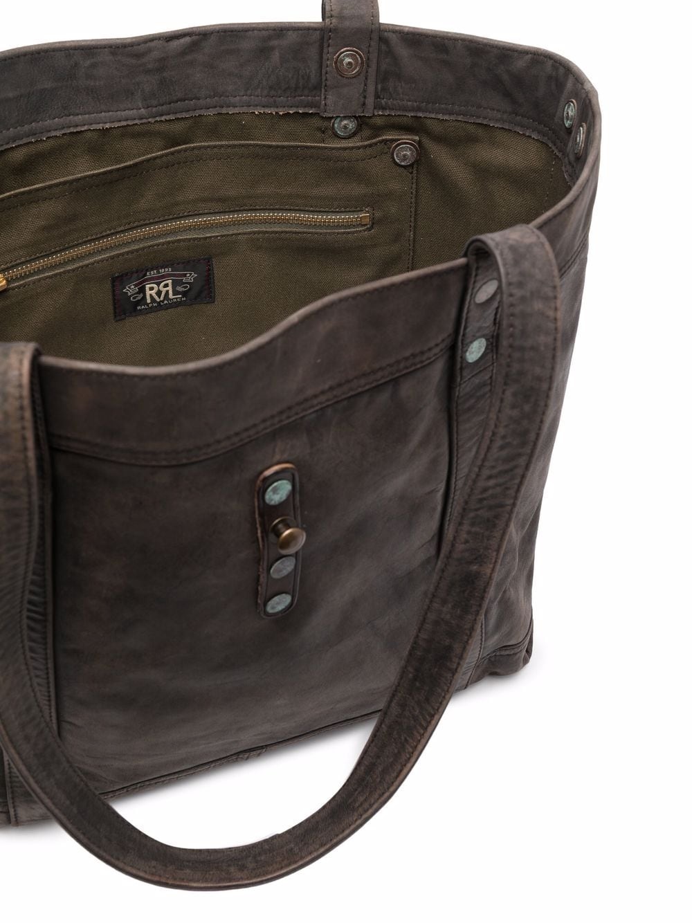 leather tote bag - 5