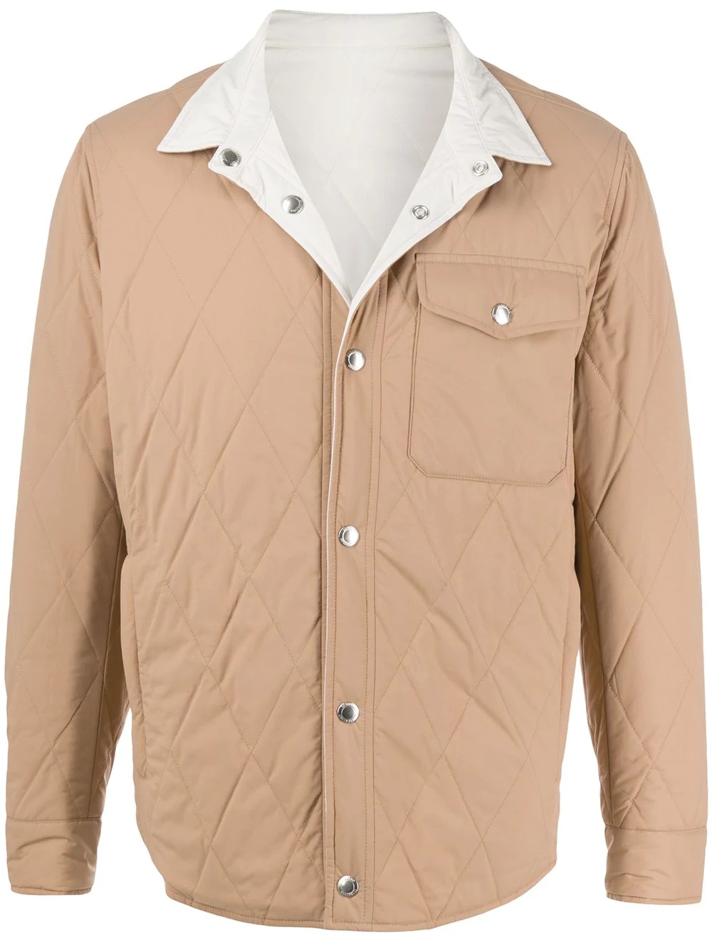 reversible water-resistant shirt jacket  - 1