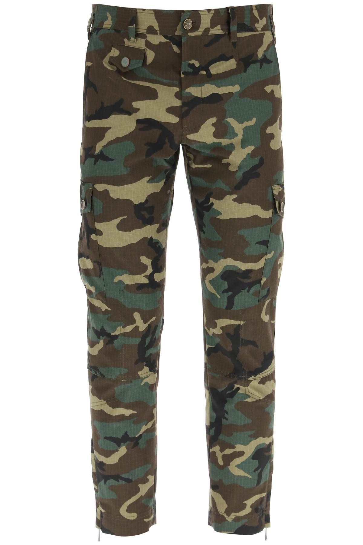 CAMOUFLAGE CARGO PANTS - 1