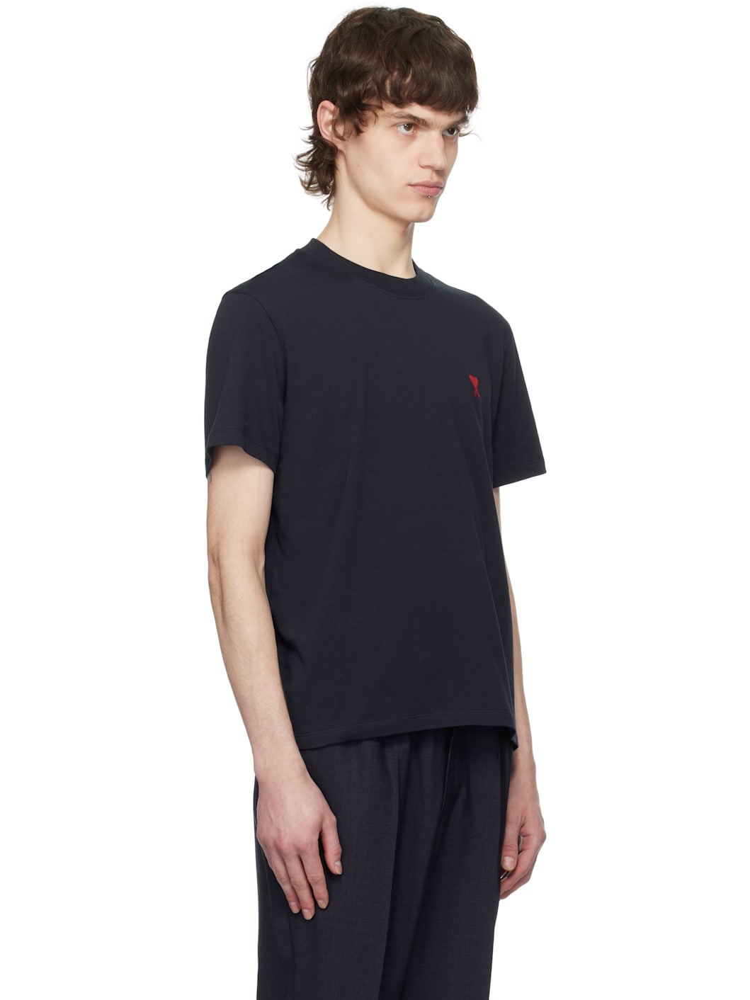 Navy Cotton Ami de Coeur T-shirt - 2