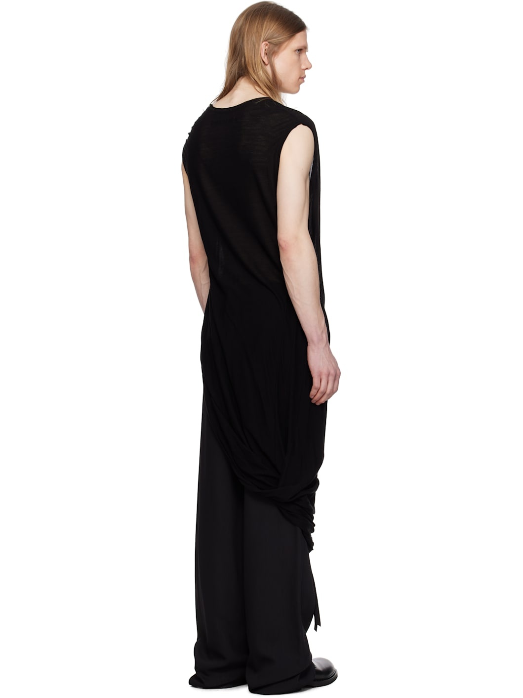 トップス JULIUS DRAPE TOP ver.2 BLACK Black Drape Top by Julius on Sale