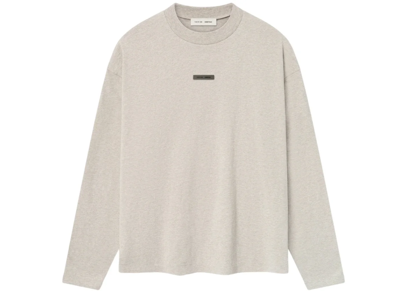 Fear of God Essentials Classic Long Sleeve Tee Heather Stone - 1