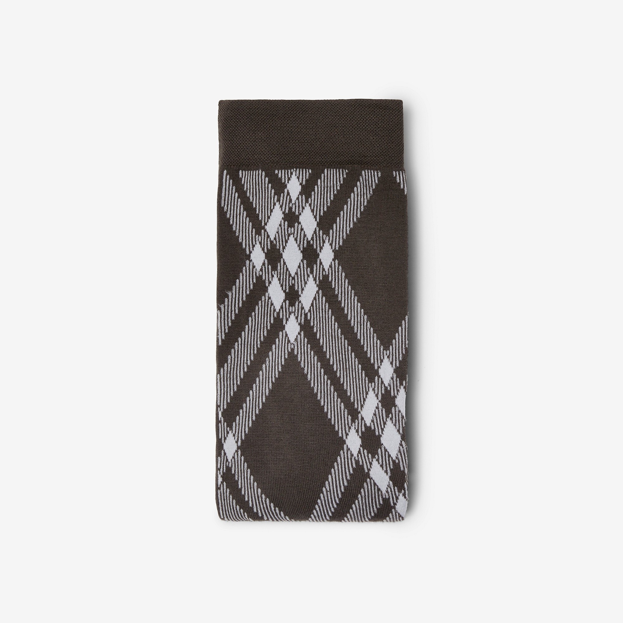 Check Wool Blend Tights - 1
