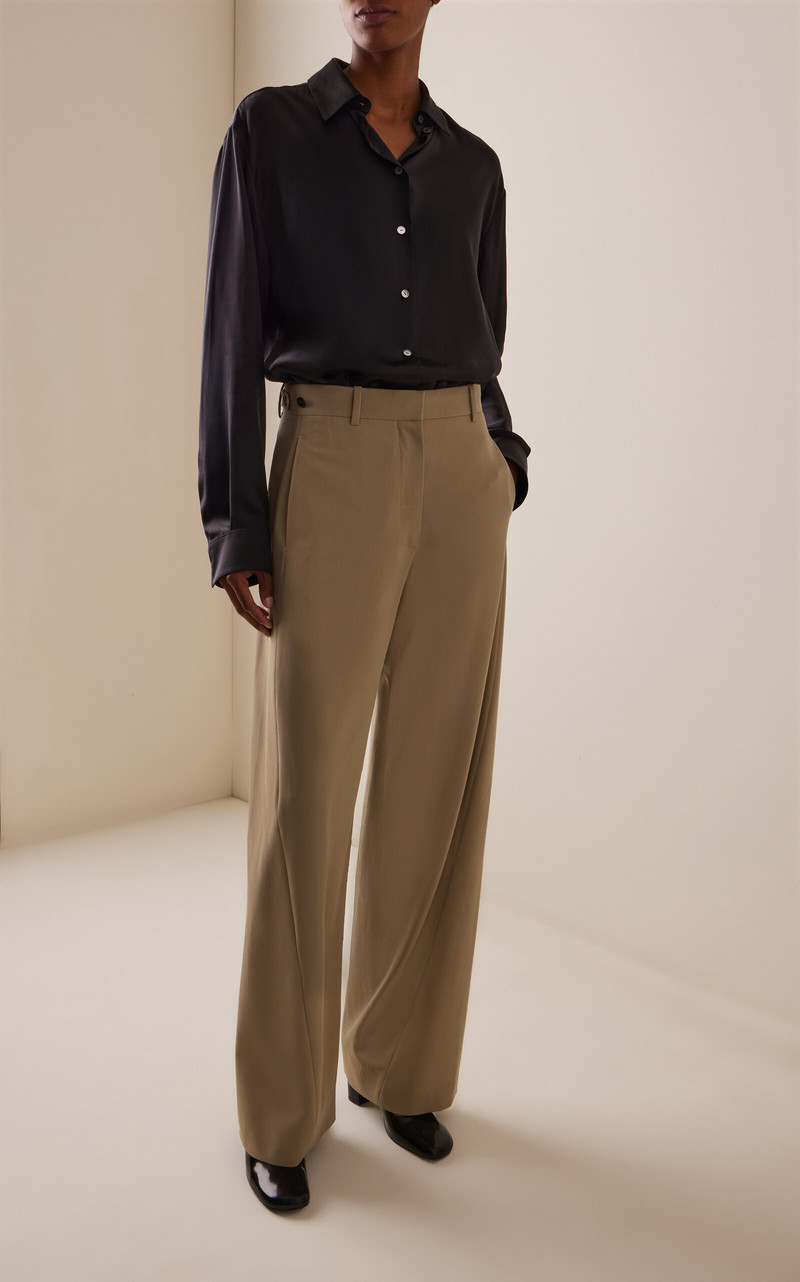 The Row Elowyn Virgin Wool Straight-Leg Pant neutral outlook